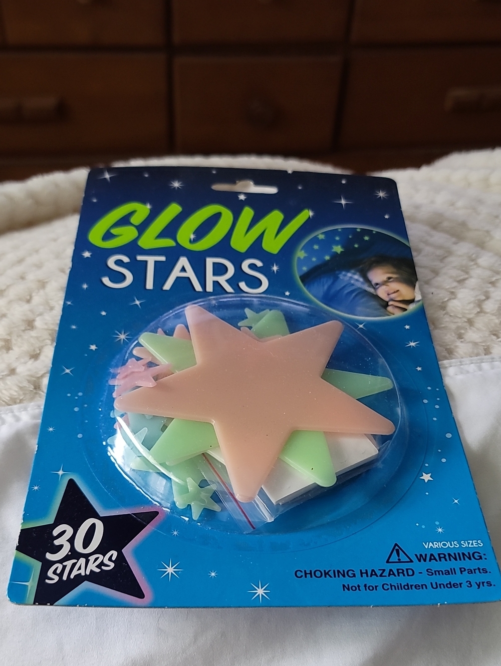 Brand New, Glow Stars Ceiling Stickers - Pastel Coloured